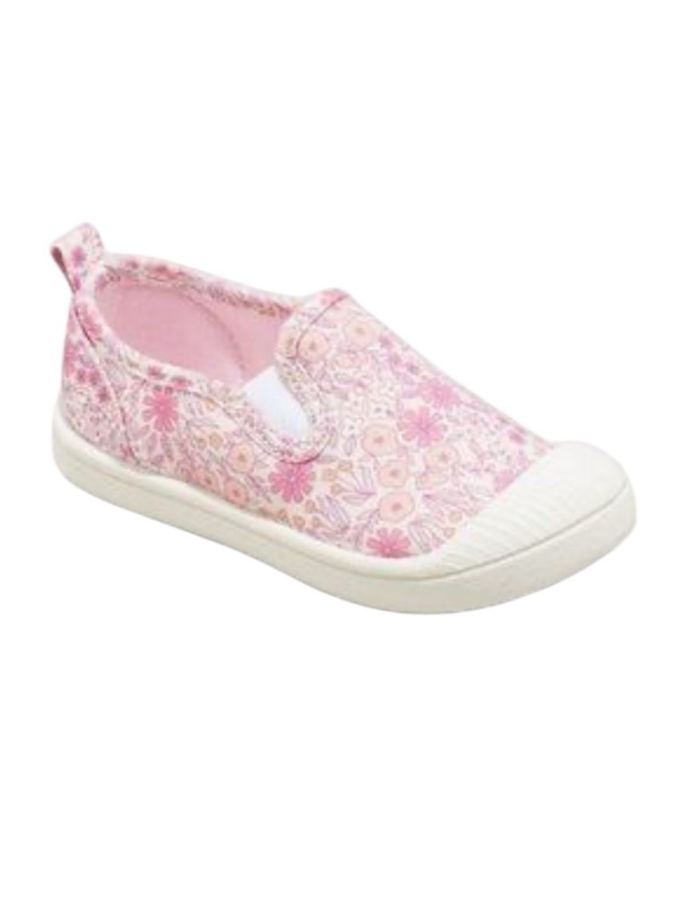 Cat & Jack Toddler Girl's Kaleigh Floral Print Slip on Sneakers